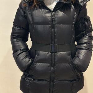 SAM. Women's Belted Black Puffer Jacket